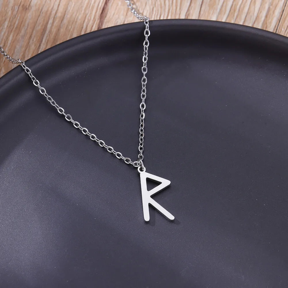 Vikings Rune Pendant Stainless Steel necklace For Women Refined Norse Runic Pendants Accessories Jewelry Gift