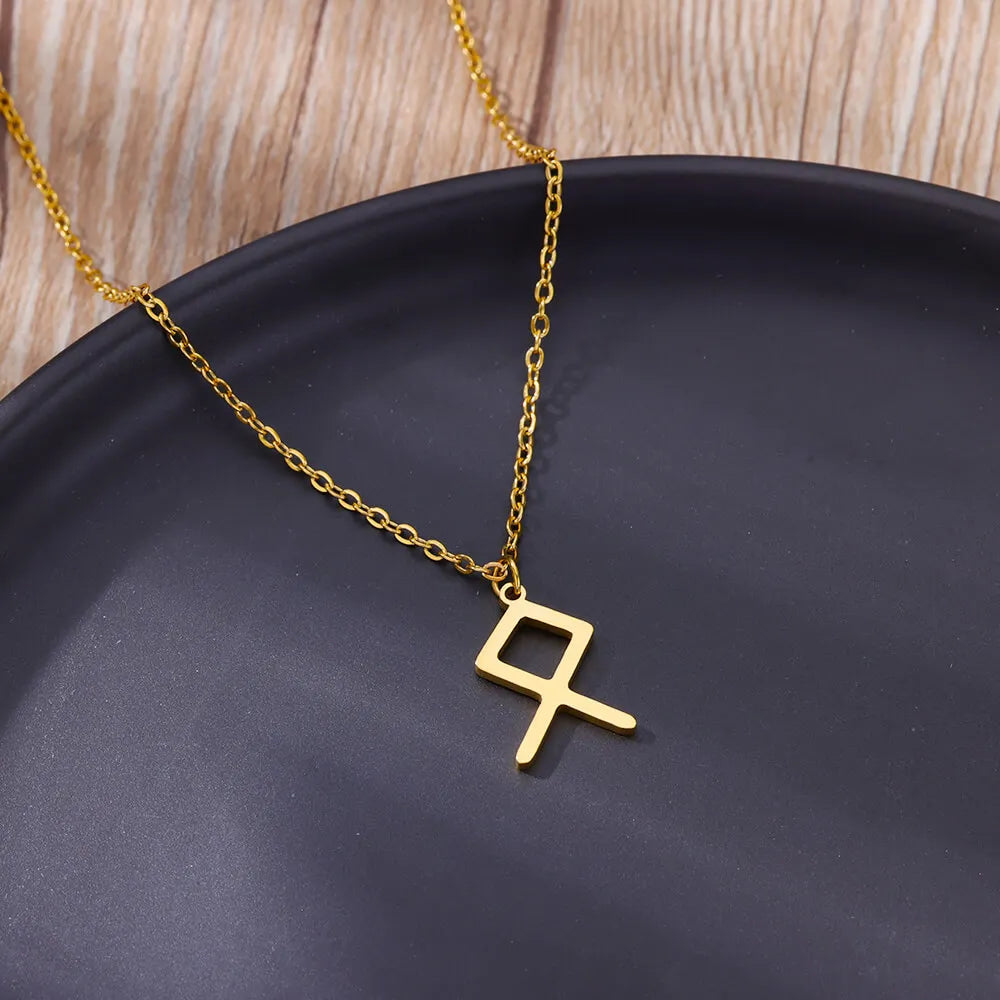 Vikings Rune Pendant Stainless Steel necklace For Women Refined Norse Runic Pendants Accessories Jewelry Gift