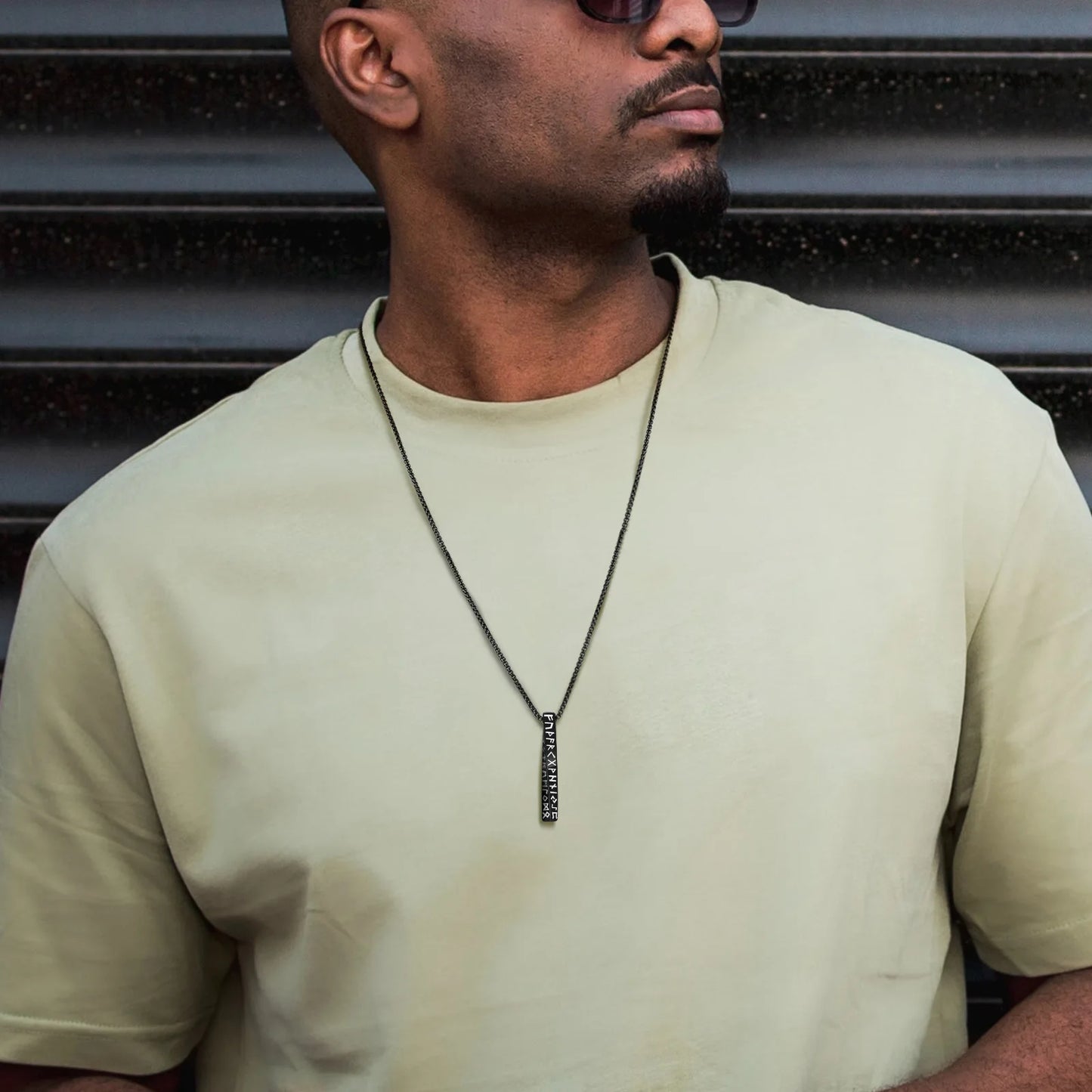 Viking Valknut Pendant Necklace for Men Stainless Steel Stylish Mobius Geometric Neckchain Norse Odin Collar Jewelry for Male