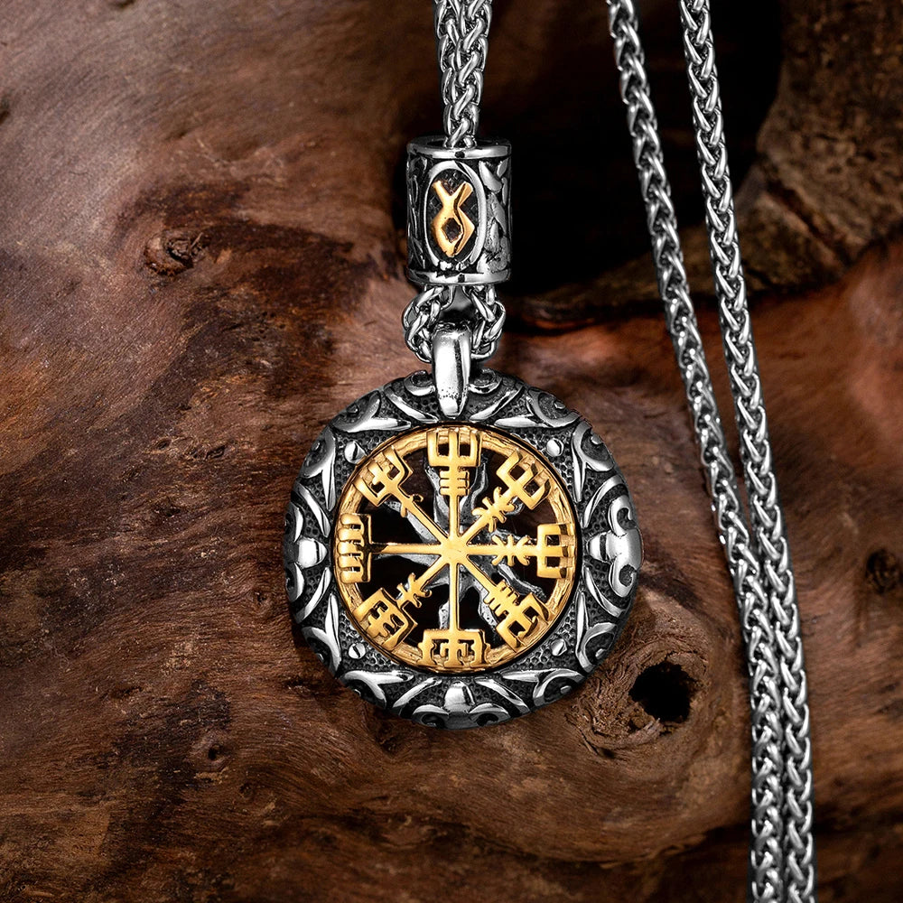 Nordic compass necklace
