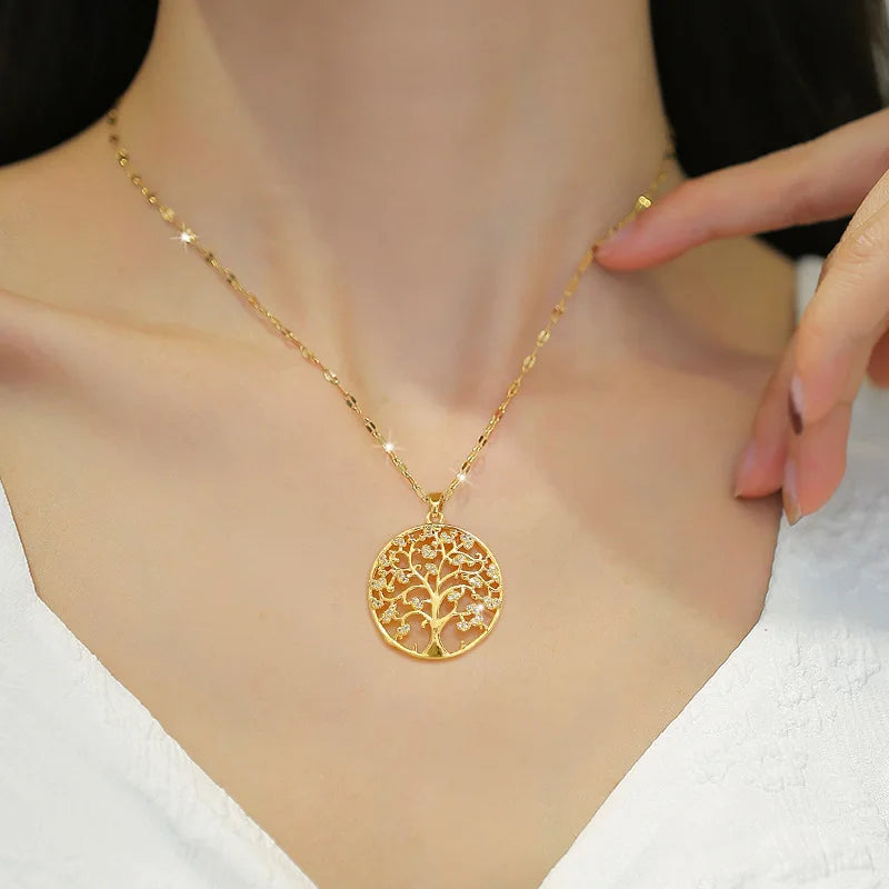 "Golden Tree Necklace"
