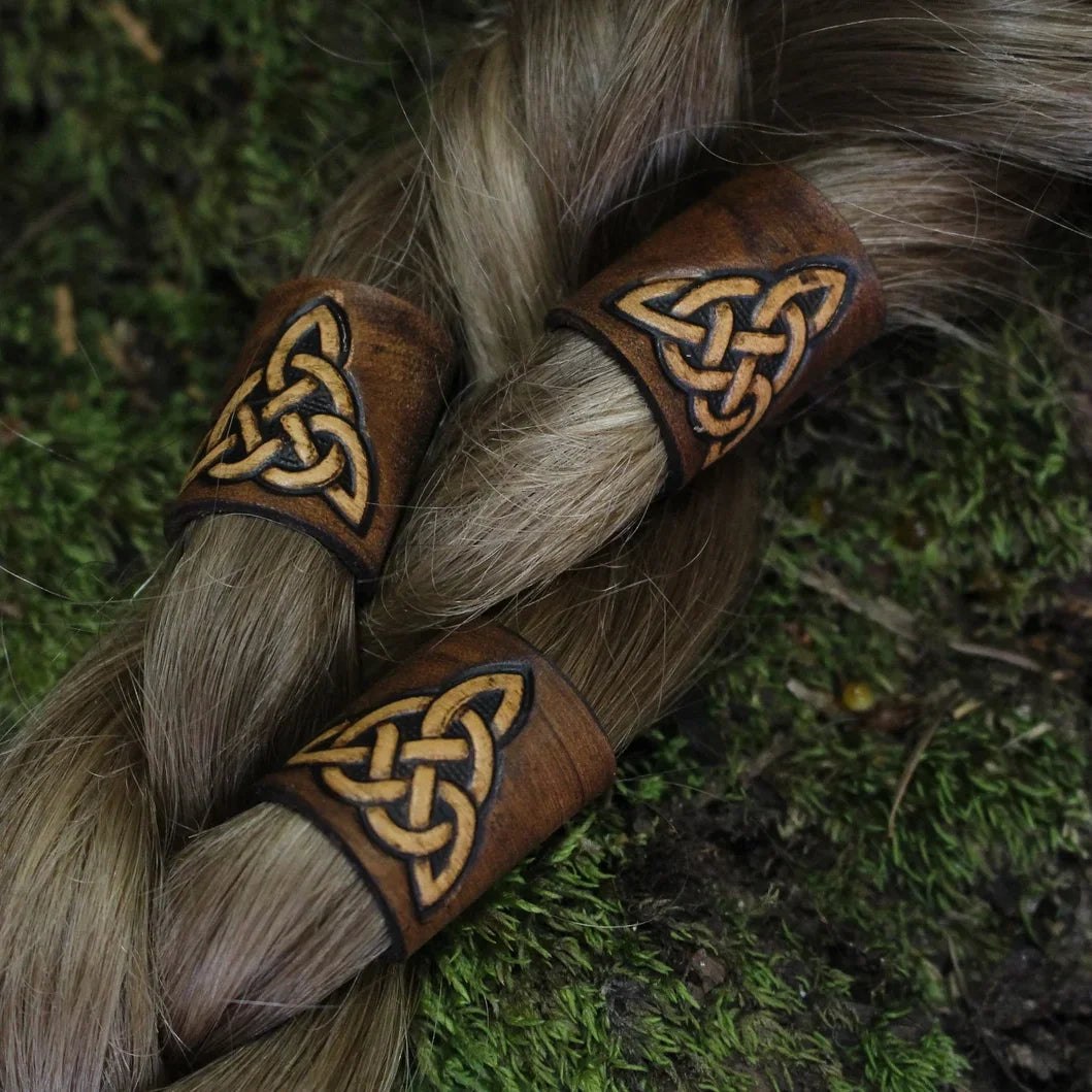 Viking Hair Cuffs Set: Cuffs, Coils and Rings, Braids