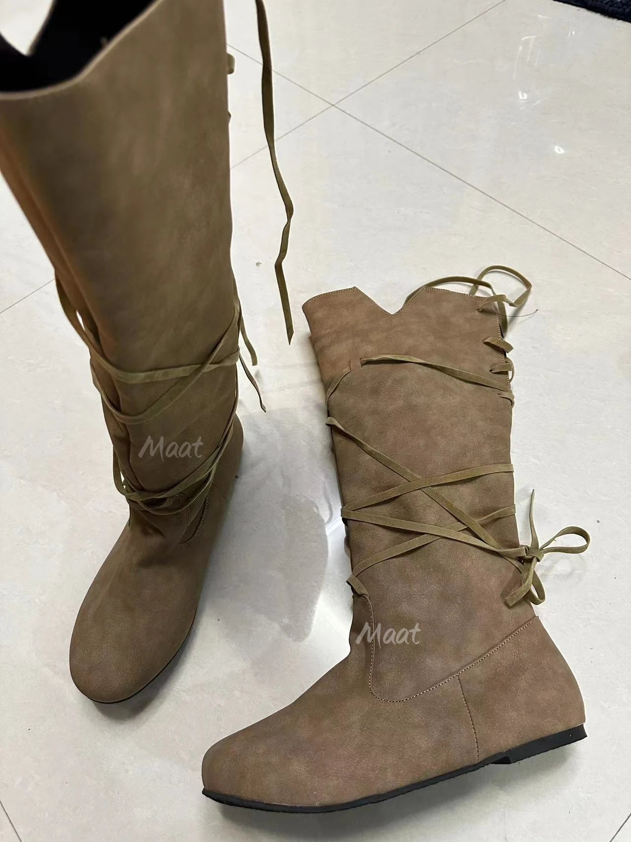 Medieval Viking Costume Retro Men Knight Boots Larp Shoes PU Leather Warrior Cosplay Fancy Carnival Party Anime Shoes Nordic