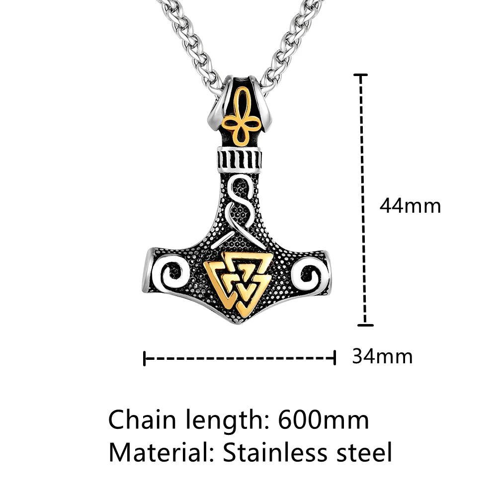 Thors Hammer Necklaces Norse Runes