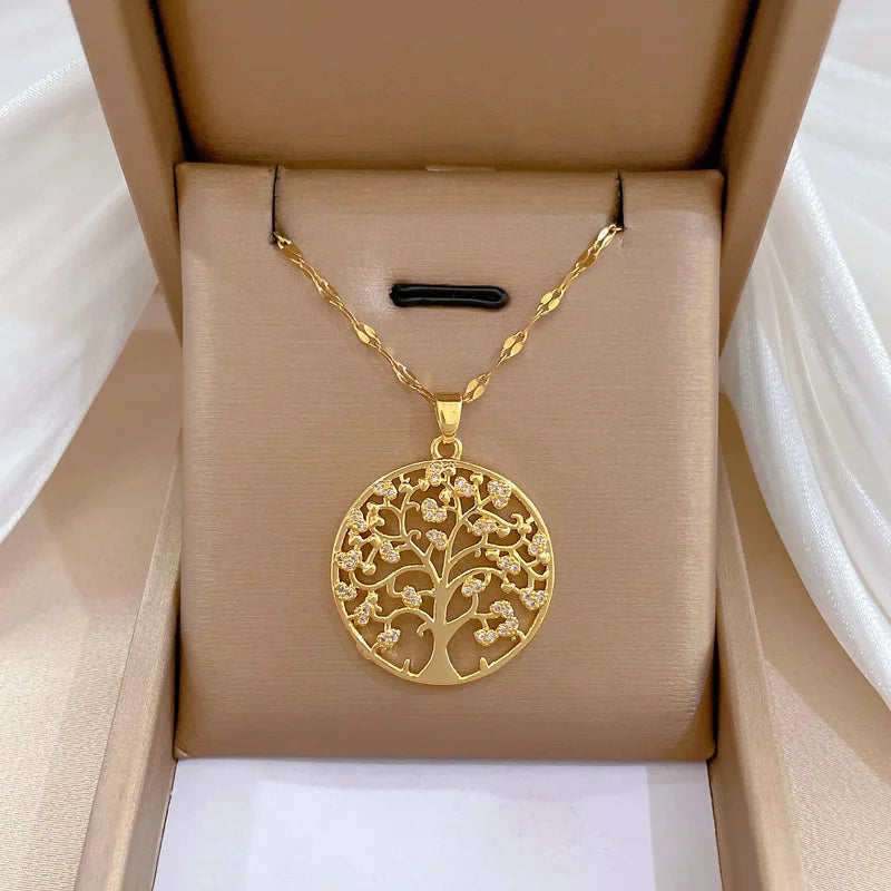 "Golden Tree Necklace"
