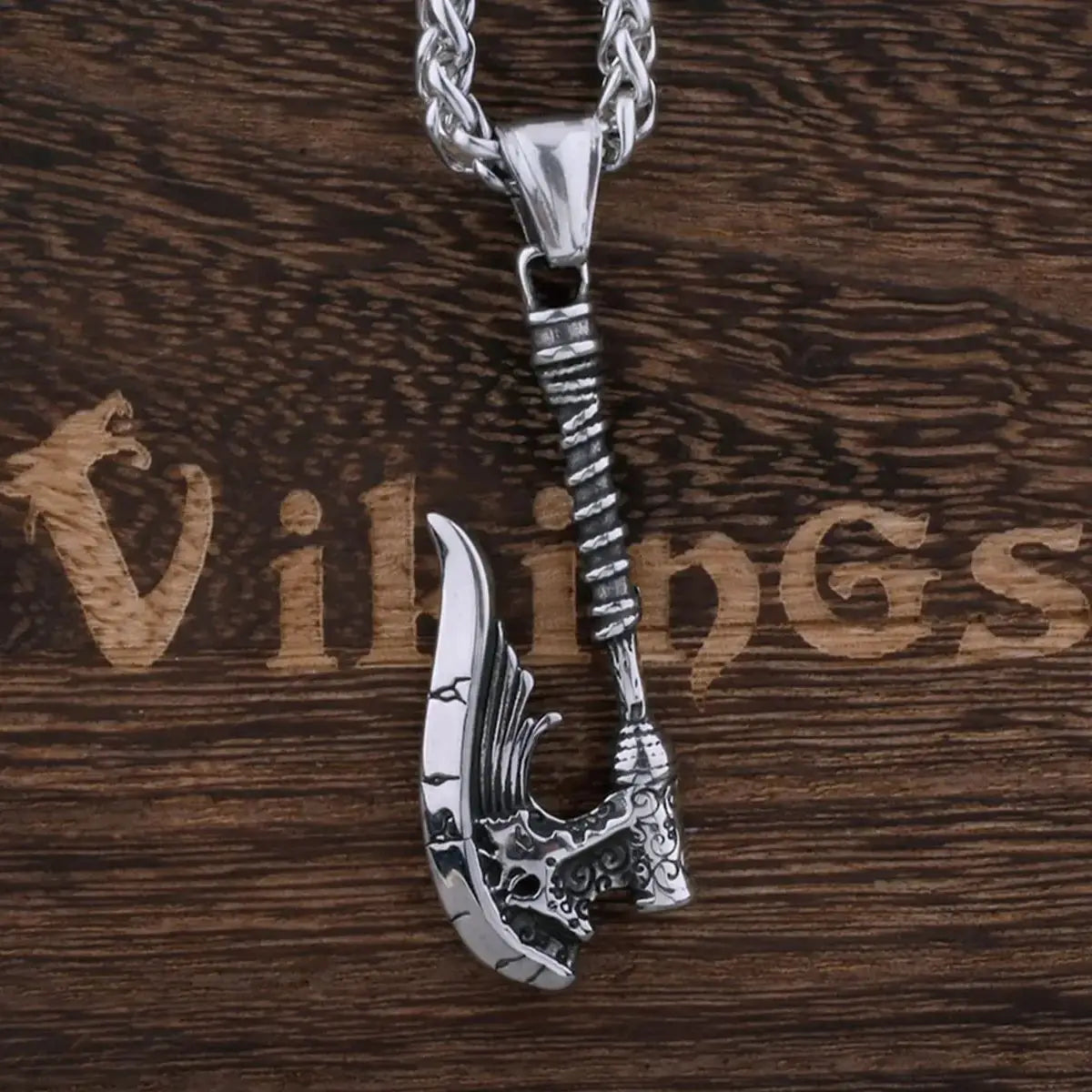 Large ax necklace
