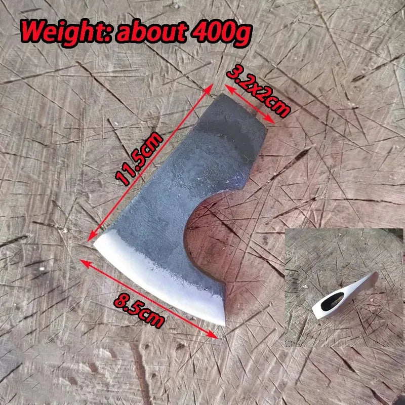 Outdoor Forging Viking Axe Head Camping Survival Axe Accessories Multifunctional Cut Firewood Chopping Bone Axes Without Handle