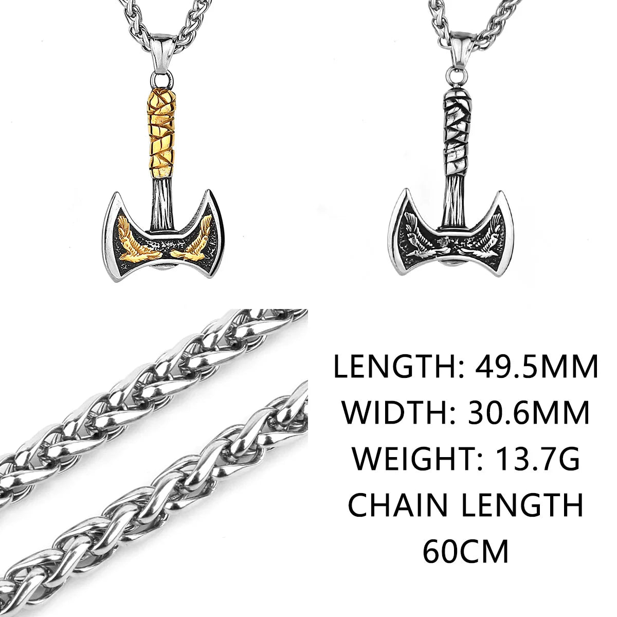 Double ax necklace