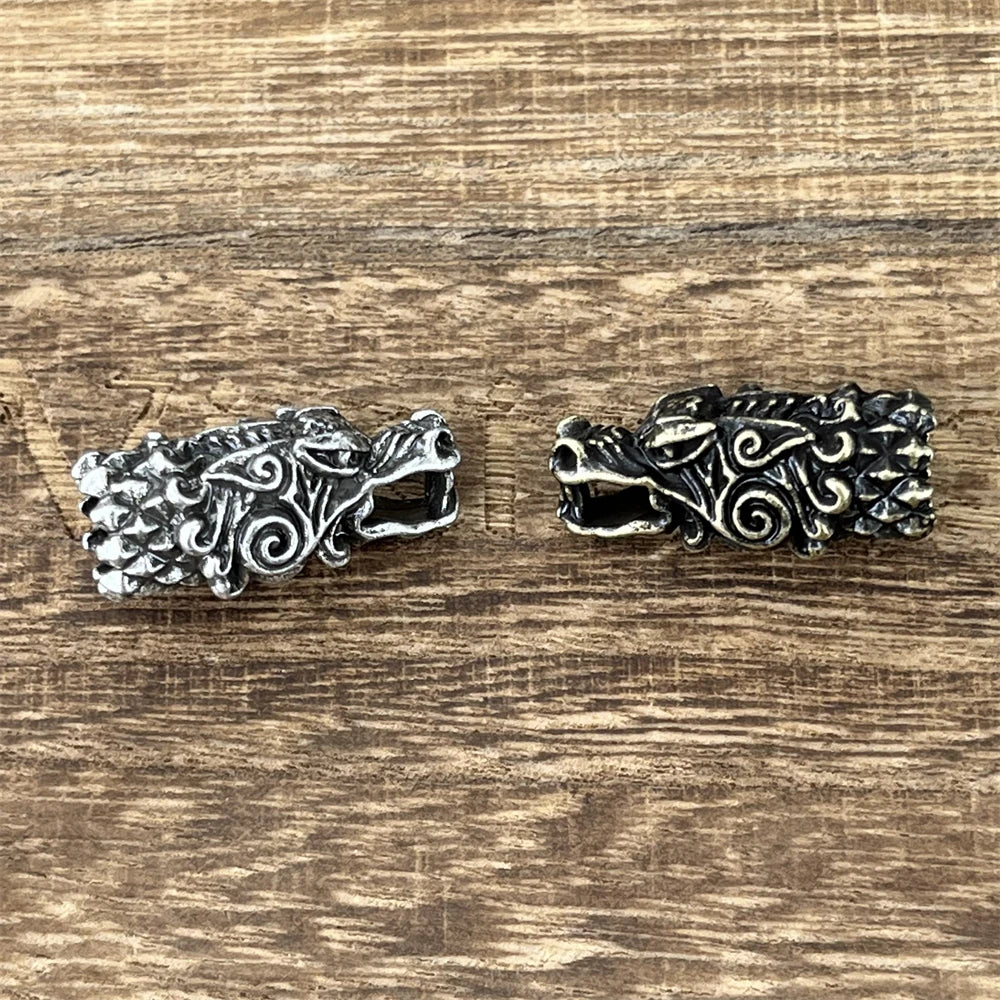 Viking Wolf Heads Beads Charms For Necklaces Bracelets Jewelry Making Diy Crafts Accessories
