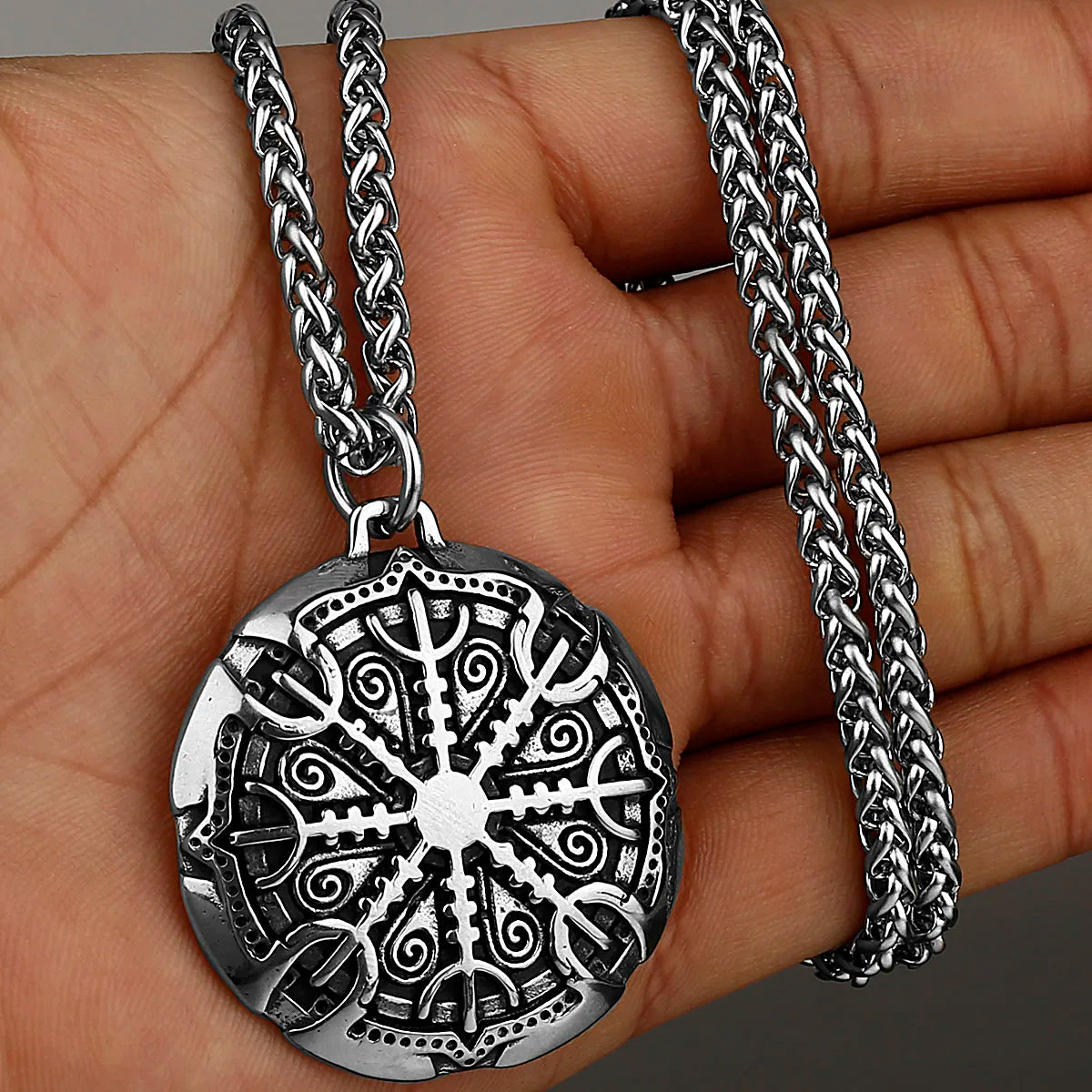 Gold Nordic compass arrow head