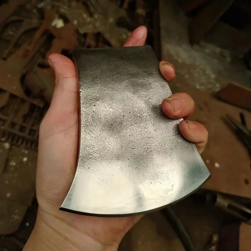 Camping Axe Head Only Steel Forged Survival Hewing Axe Head Viking Outdoor Ax Heads Firewood Cut Wood Splitting Hand Tools
