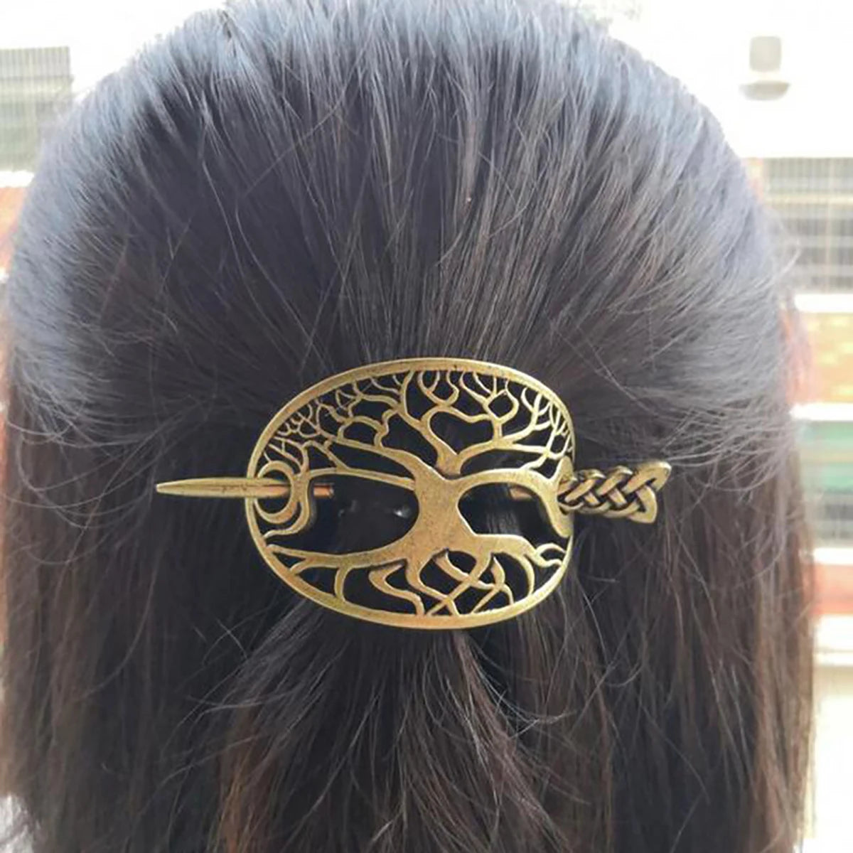 Viking Celtic Hair Clips Hairpins Silvery Pin Chignon Knot Jewelry For Ladies Or Women Hair Accessories Gift