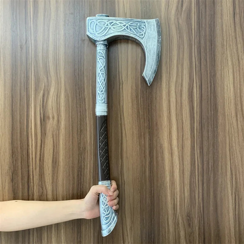 God of War 4 Axe Kratos Robber 1:1 Leviathan AXE Valin Viking Weapon Prop Role Play Gift Safety PU Big AXE Toy Halloween Cosplay