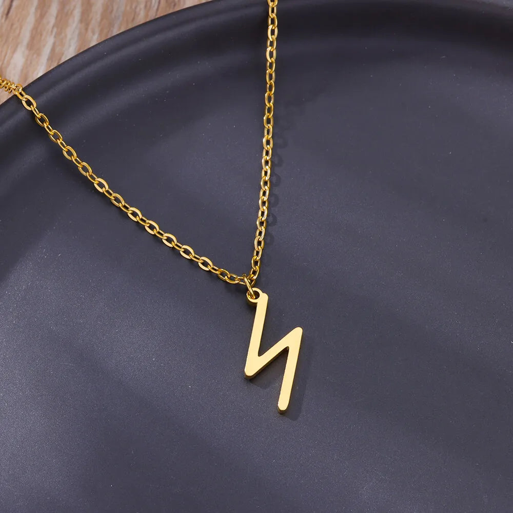 Viking Petite Rune Layering Necklace Elder Futhark Runes Feminine Delicate Norse Runic Pendants Minimalist Jewelry for Women