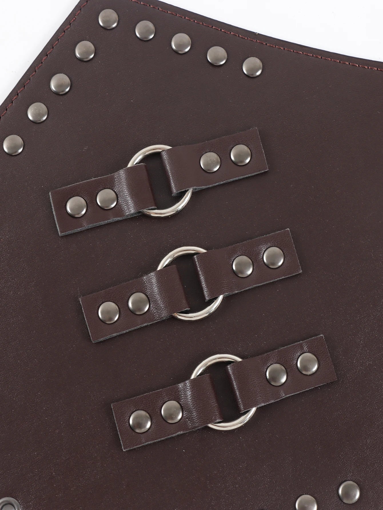 Women's Viking Wristband PU Leather Rivet Wristband Medieval Role Play Costume Cosplay Accessories Celtic Costume