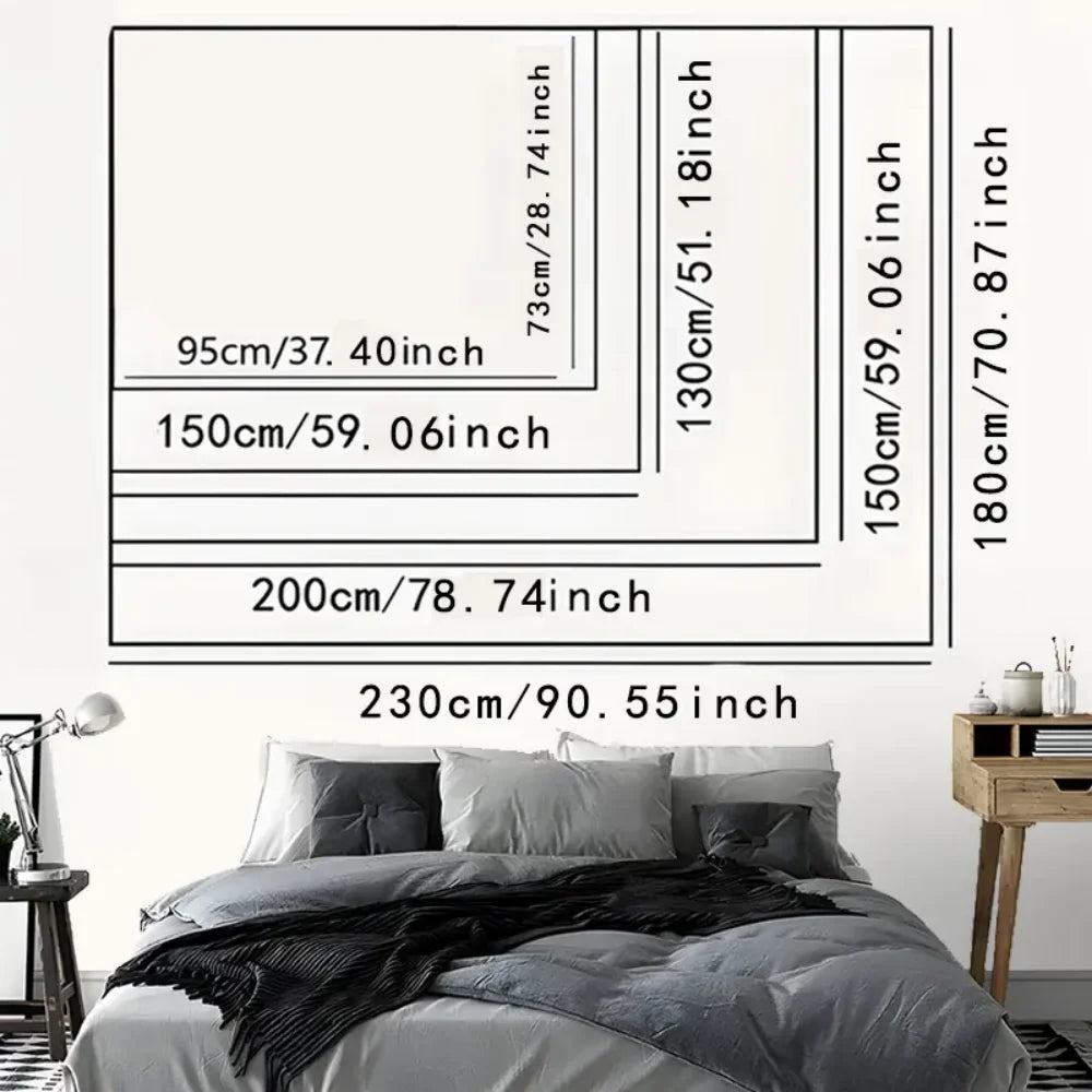 VIKAMA Scandinavian Rune Energy Field Tapestry Celtic Living Room B&B Cafe Decoration Viking Mythology Art Backdrop