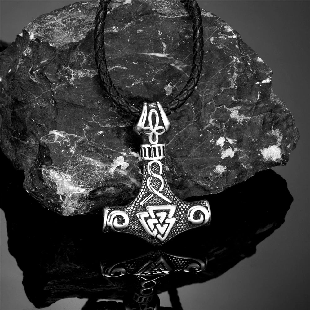 Thors Hammer Necklaces Norse Runes