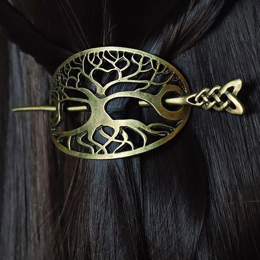 Viking Celtic Hair Clips Hairpins Silvery Pin Chignon Knot Jewelry For Ladies Or Women Hair Accessories Gift