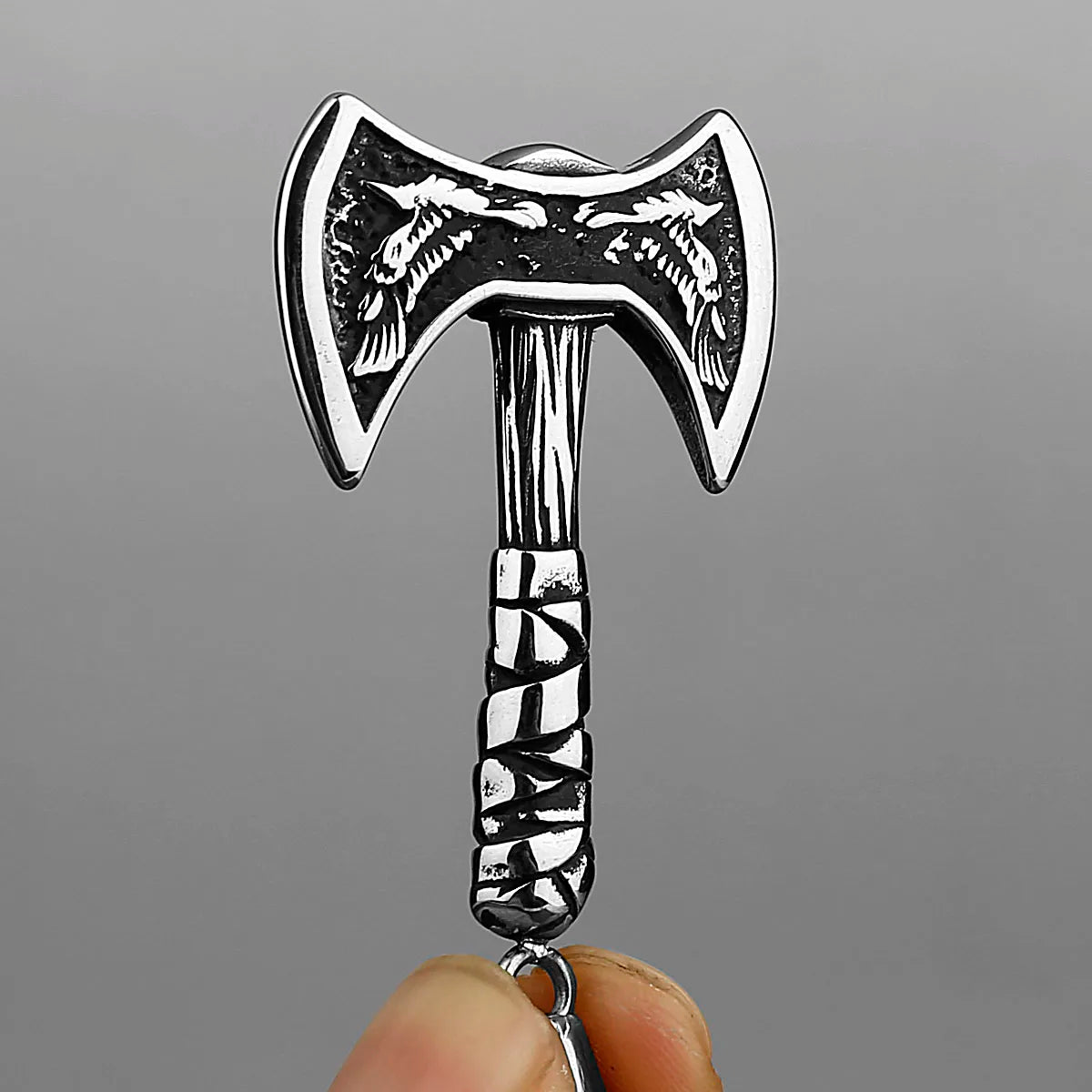 Double ax necklace