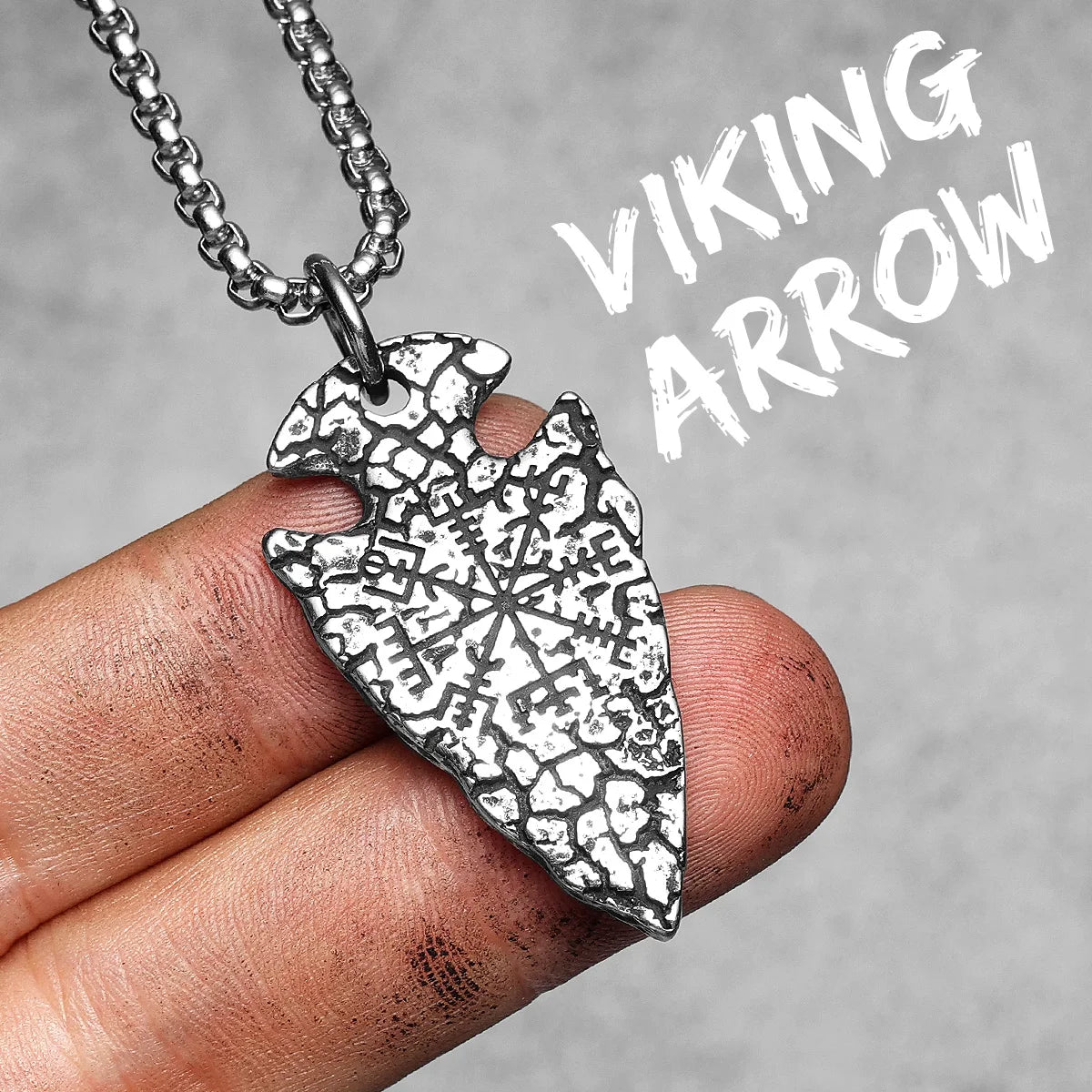Viking Variety Weapons Men Pendant Necklace Stainless Steel Nordic Myth Chain Retro Rock Punk Rap for Friend Male Jewelry Gift