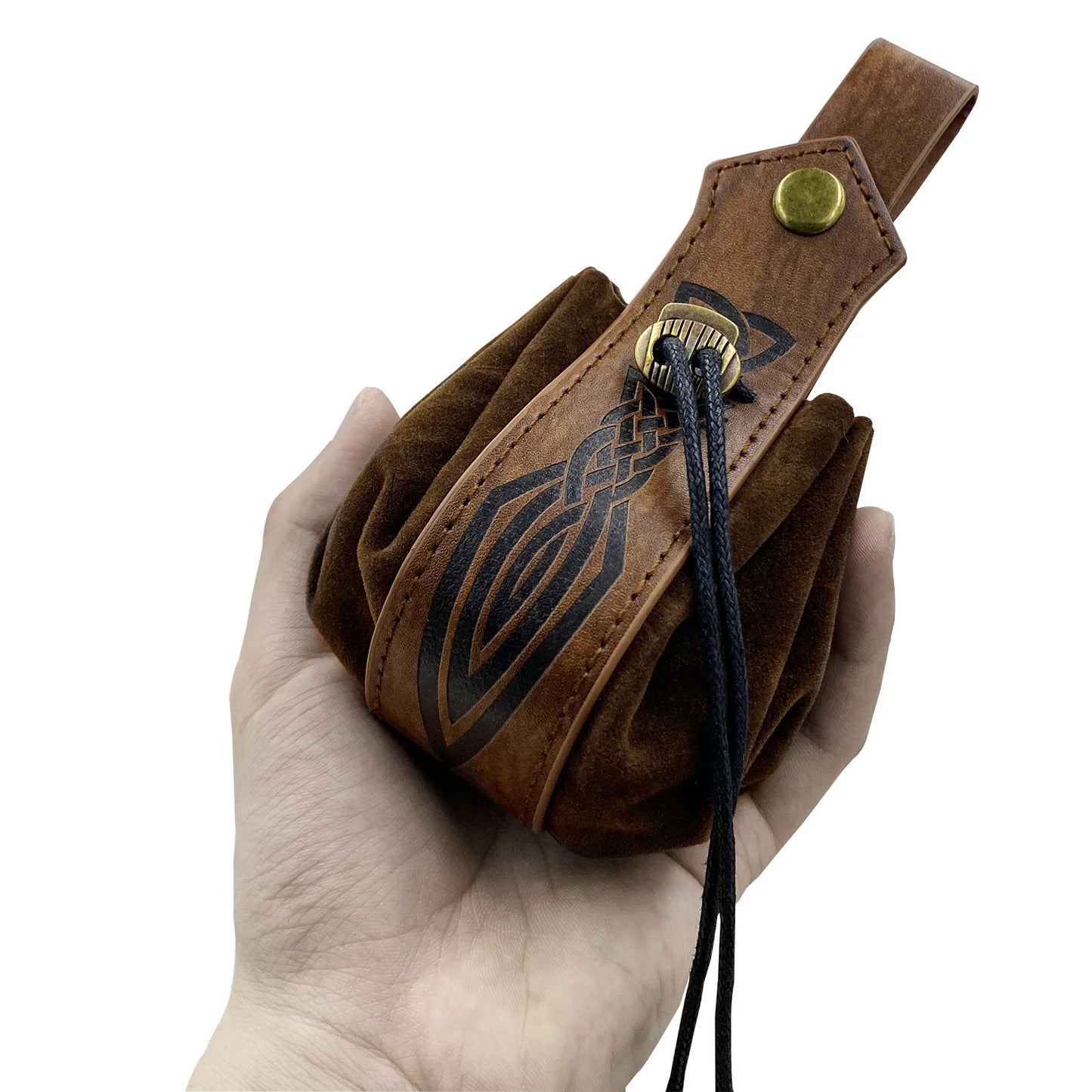 Viking-style Medieval Pouch That Can Be Hung On a Belt, Men's Coin Purse, High-quality Retro Waist Bag, Cool and Handsome-LJX