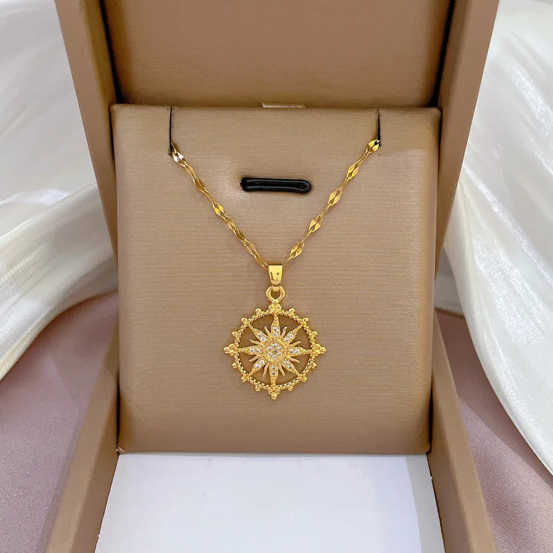sun necklace