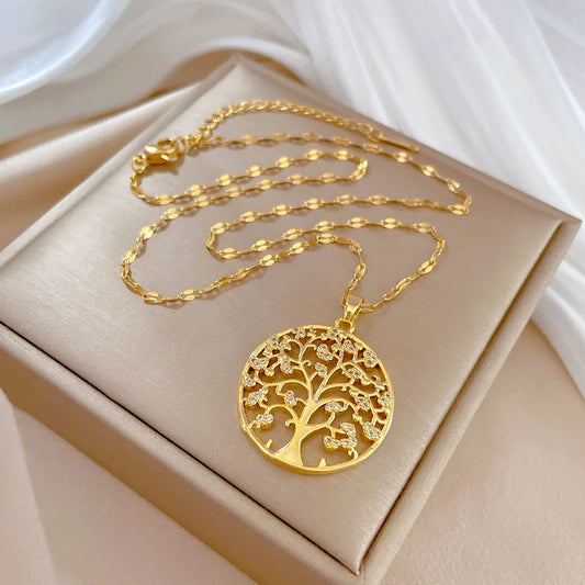 "Golden Tree Necklace"
