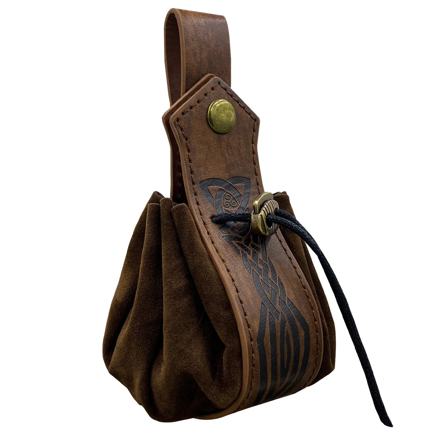 Viking-style Medieval Pouch That Can Be Hung On a Belt, Men's Coin Purse, High-quality Retro Waist Bag, Cool and Handsome-LJX