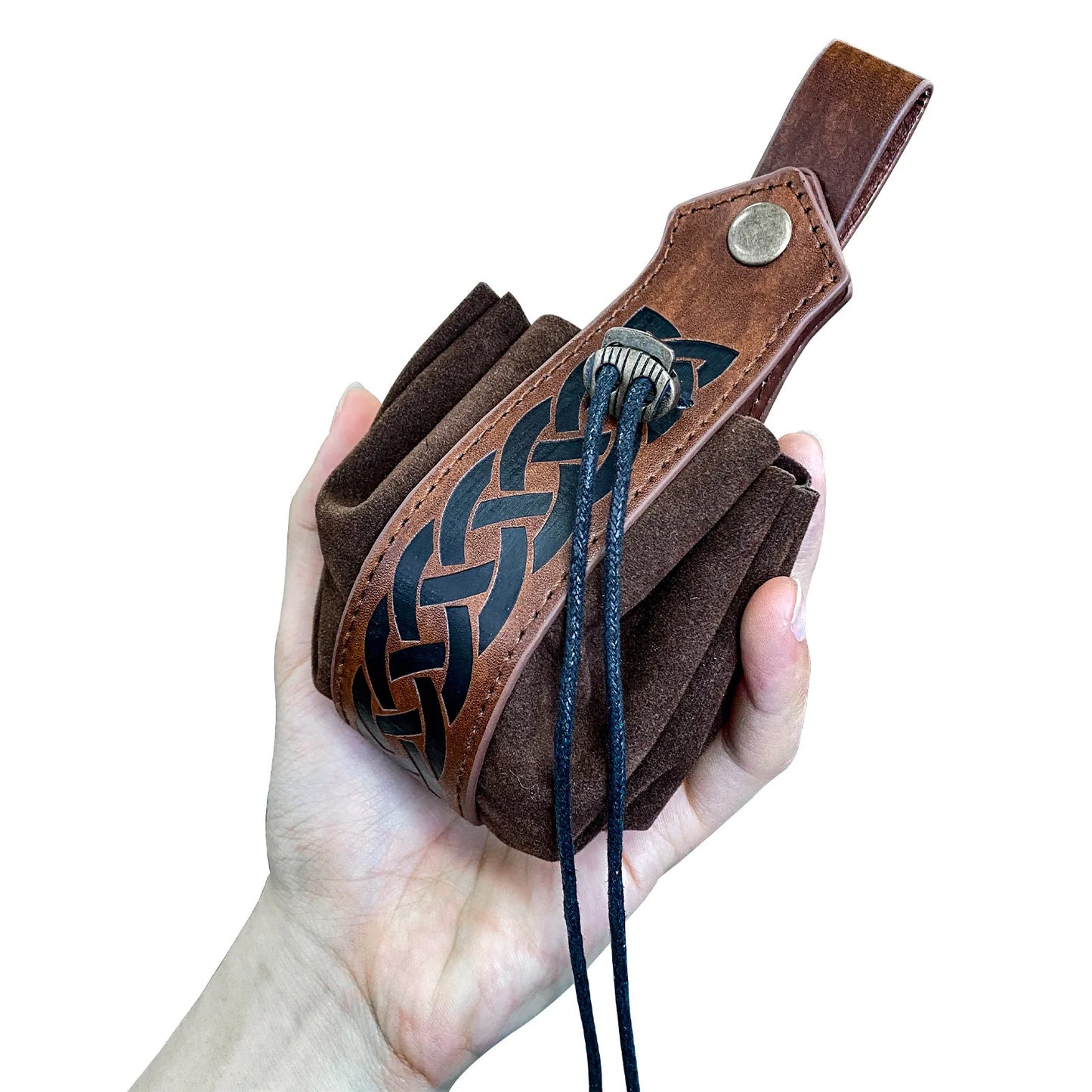 Viking-style Medieval Pouch That Can Be Hung On a Belt, Men's Coin Purse, High-quality Retro Waist Bag, Cool and Handsome-LJX