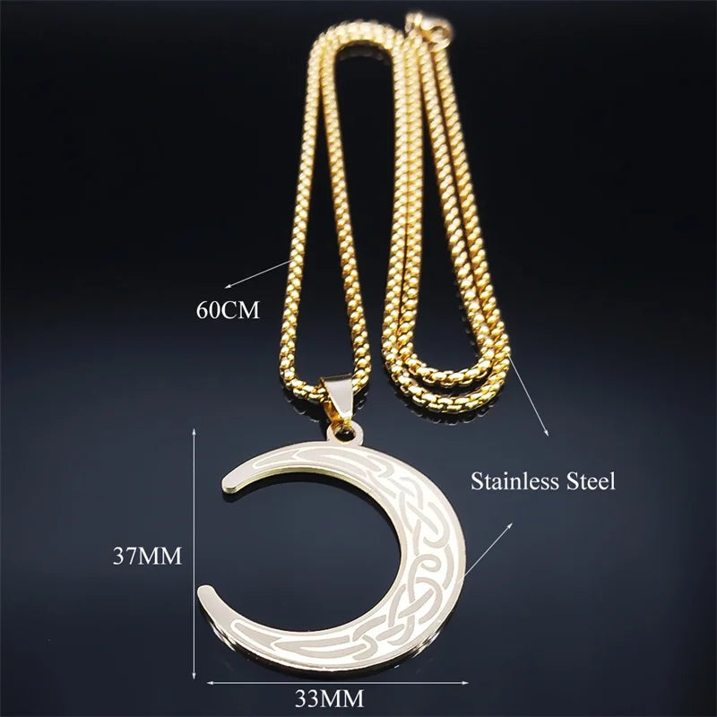 Viking Moon Necklace