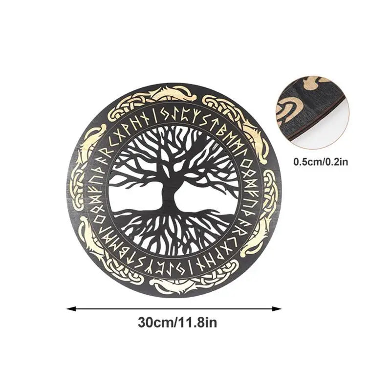 Nordic Viking Runes Wall Decor 4PCS Set