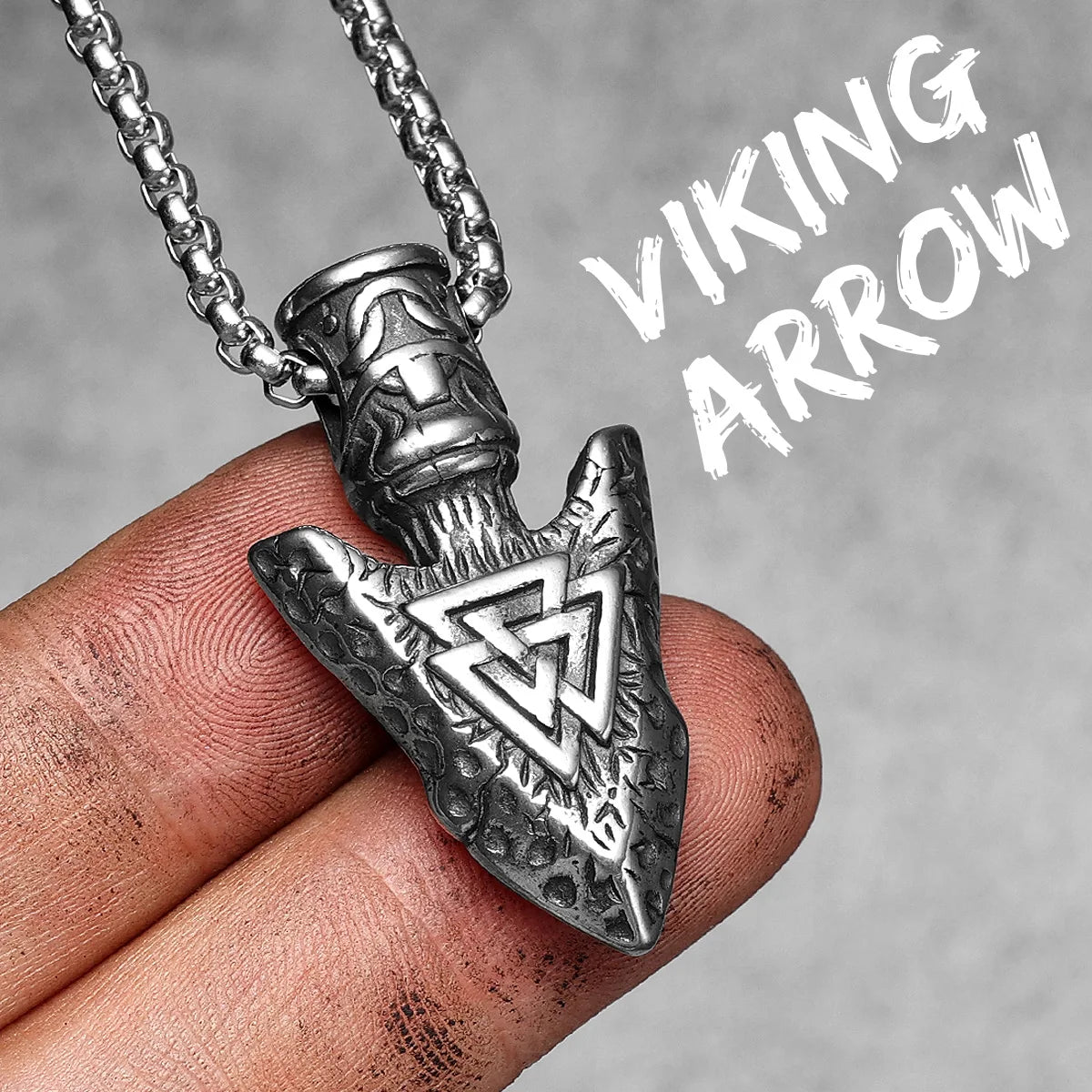 Viking Variety Weapons Men Pendant Necklace Stainless Steel Nordic Myth Chain Retro Rock Punk Rap for Friend Male Jewelry Gift