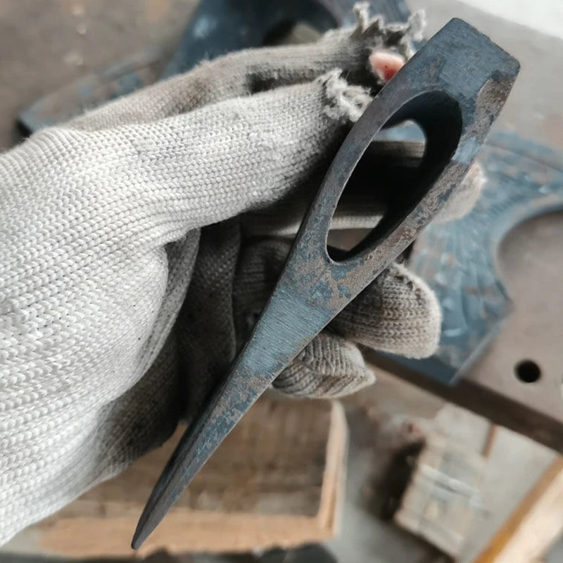 Forge Viking Axe Head Multifunctional Cut Firewood Axe Accessories Outdoor Camping Survival Self-defense Axes Without Handle