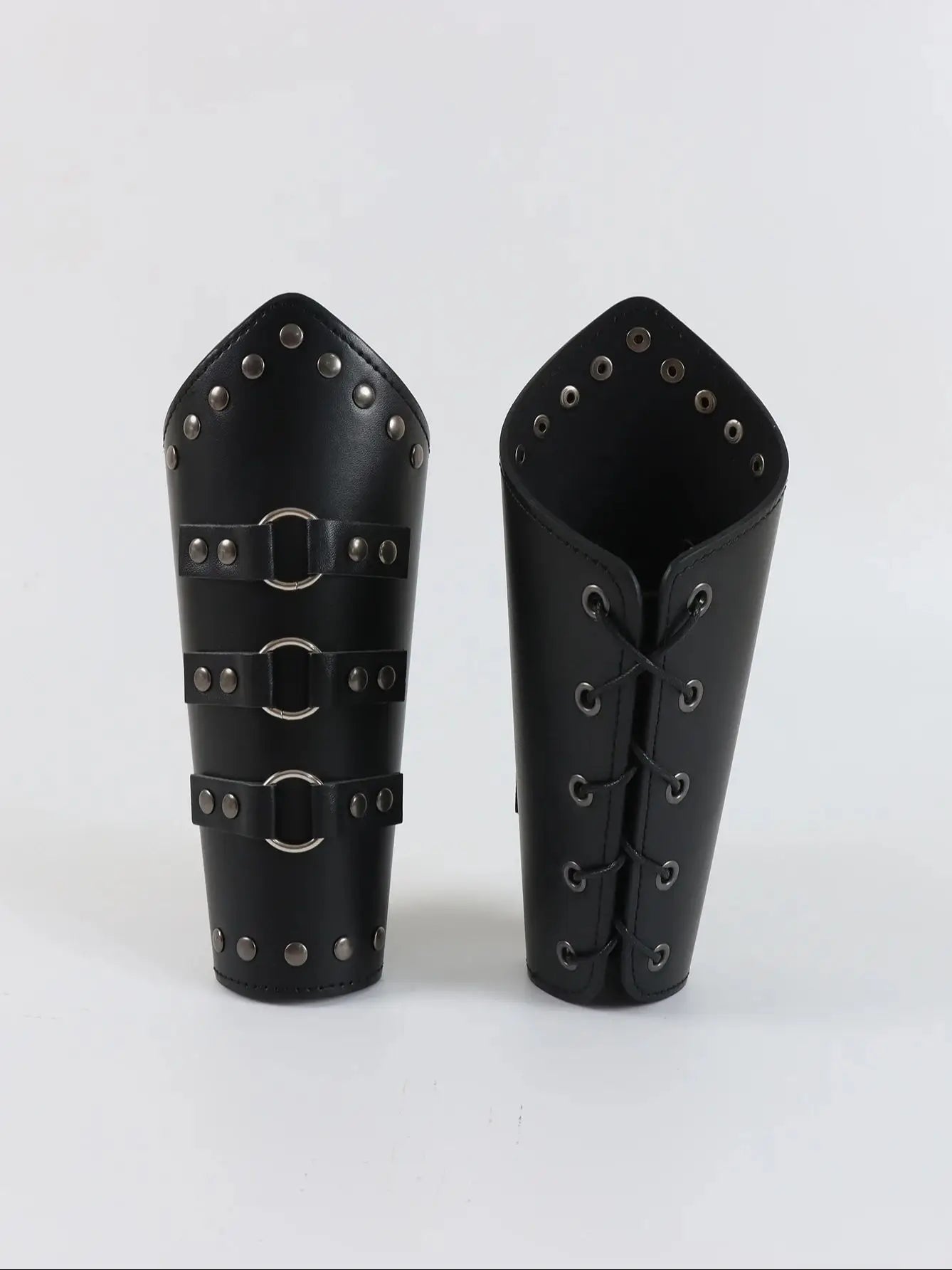 Women's Viking Wristband PU Leather Rivet Wristband Medieval Role Play Costume Cosplay Accessories Celtic Costume