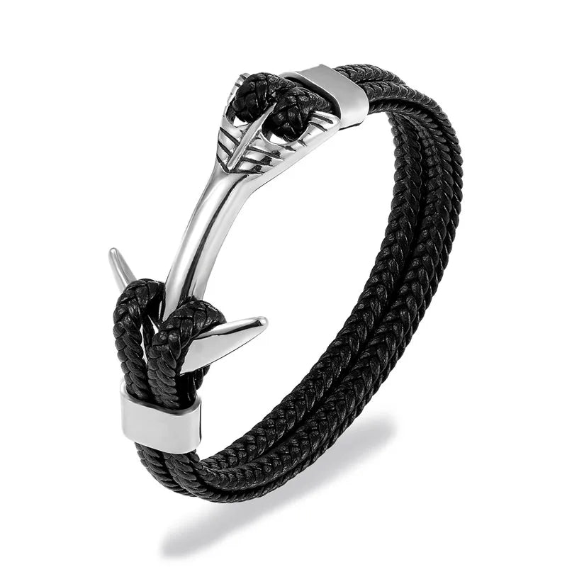Stainless steel bracelet lion head Tor hammer
