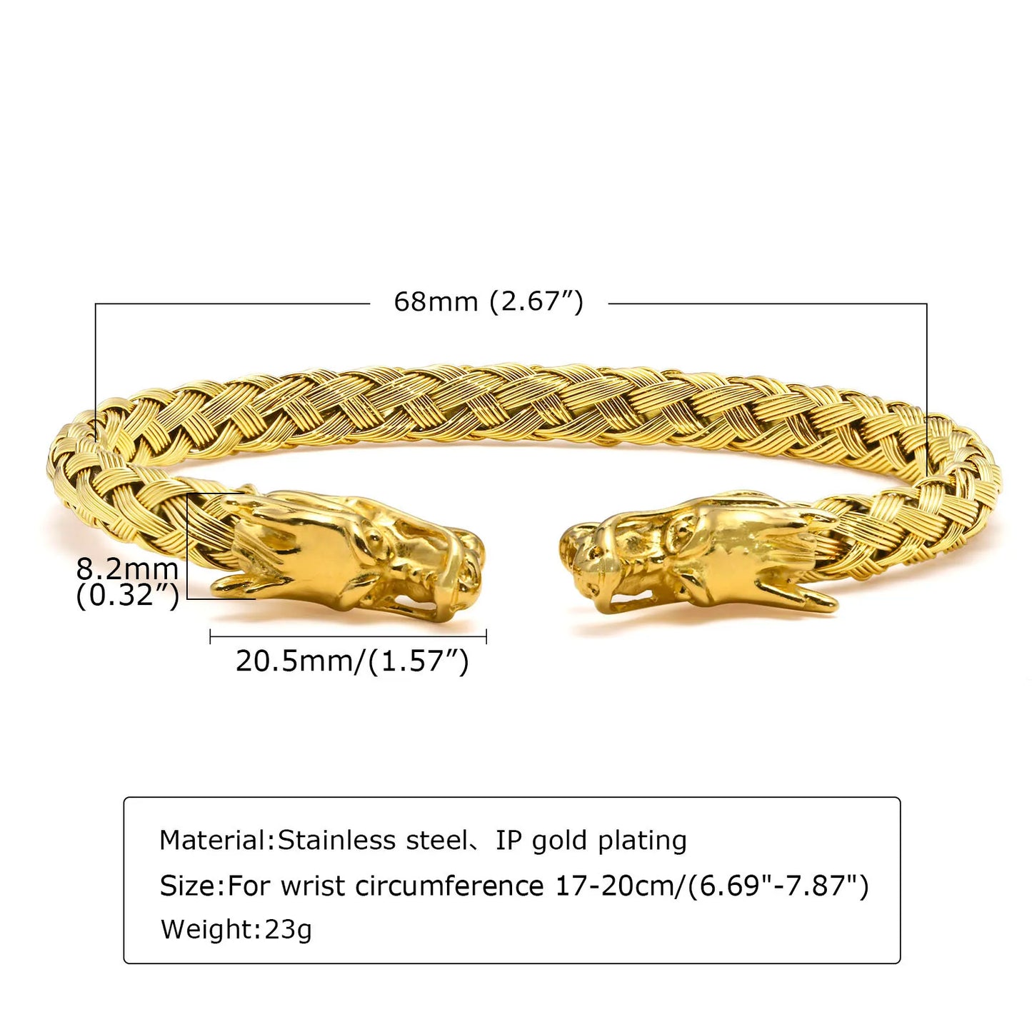 Dragon head loyalty bracelet