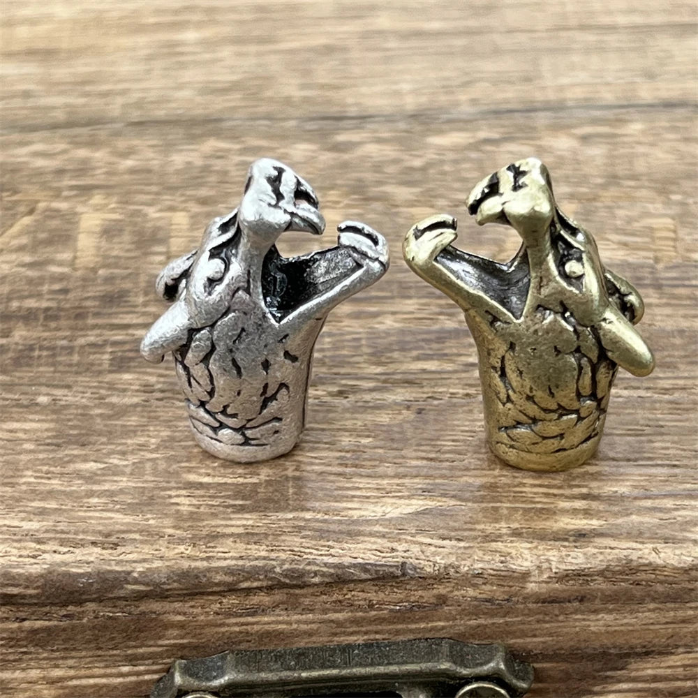 Viking Wolf Heads Beads Charms For Necklaces Bracelets Jewelry Making Diy Crafts Accessories