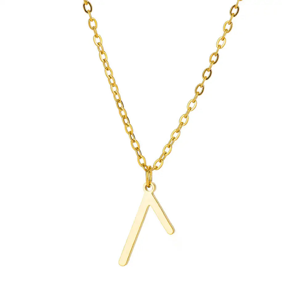 Viking Petite Rune Layering Necklace Elder Futhark Runes Feminine Delicate Norse Runic Pendants Minimalist Jewelry for Women