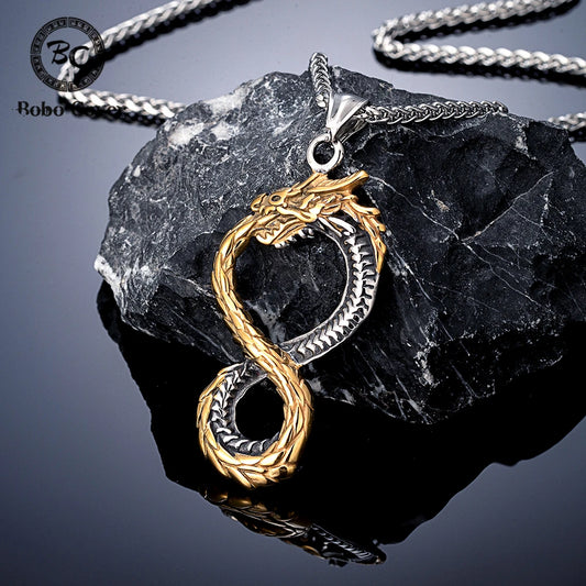 Gold Jörmungandr necklace
