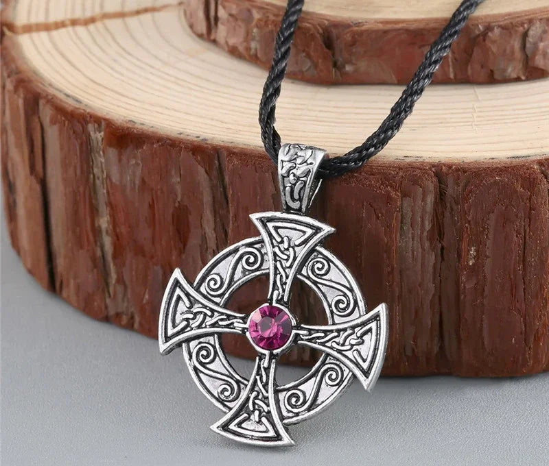 Viking Valknut Pendant Men's Necklace Women Round Pagan Religious Male Man Slavic  Steampunk Jewelry Tibetan Amulet