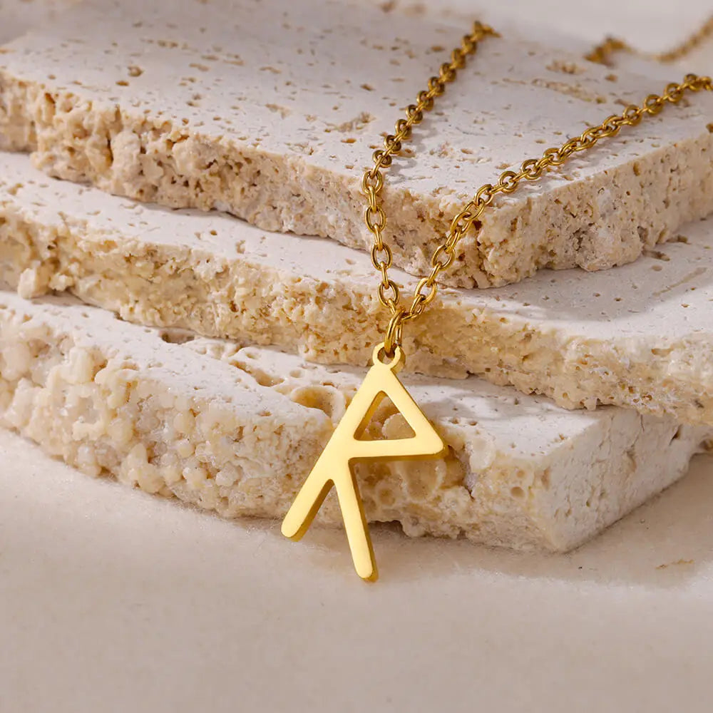 Viking Petite Rune Layering Necklace Elder Futhark Runes Feminine Delicate Norse Runic Pendants Minimalist Jewelry for Women