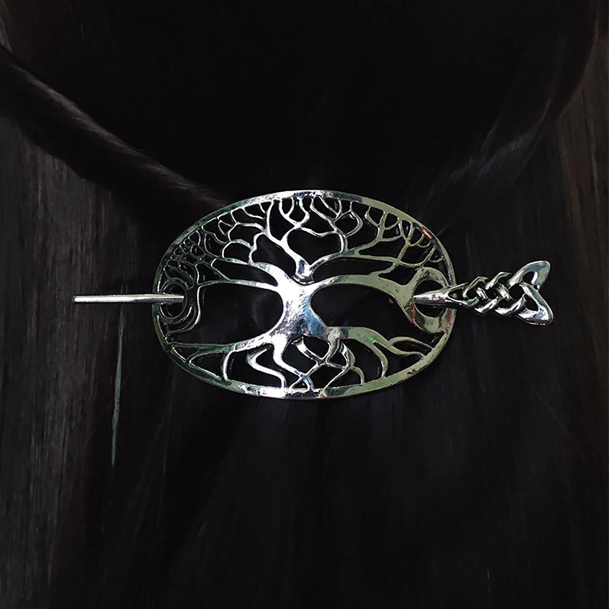 Viking Celtic Hair Clips Hairpins Silvery Pin Chignon Knot Jewelry For Ladies Or Women Hair Accessories Gift