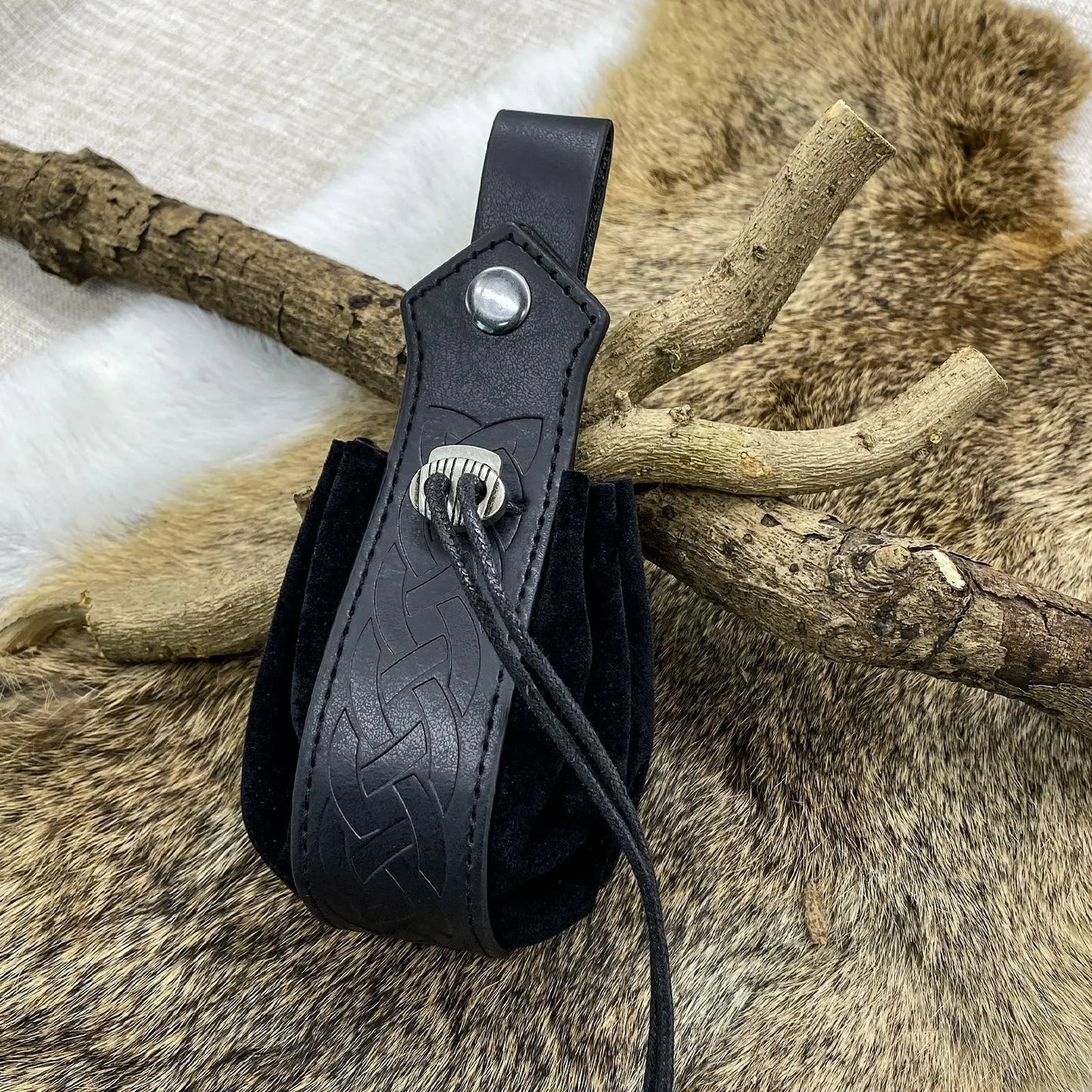 Viking-style Medieval Pouch That Can Be Hung On a Belt, Men's Coin Purse, High-quality Retro Waist Bag, Cool and Handsome-LJX