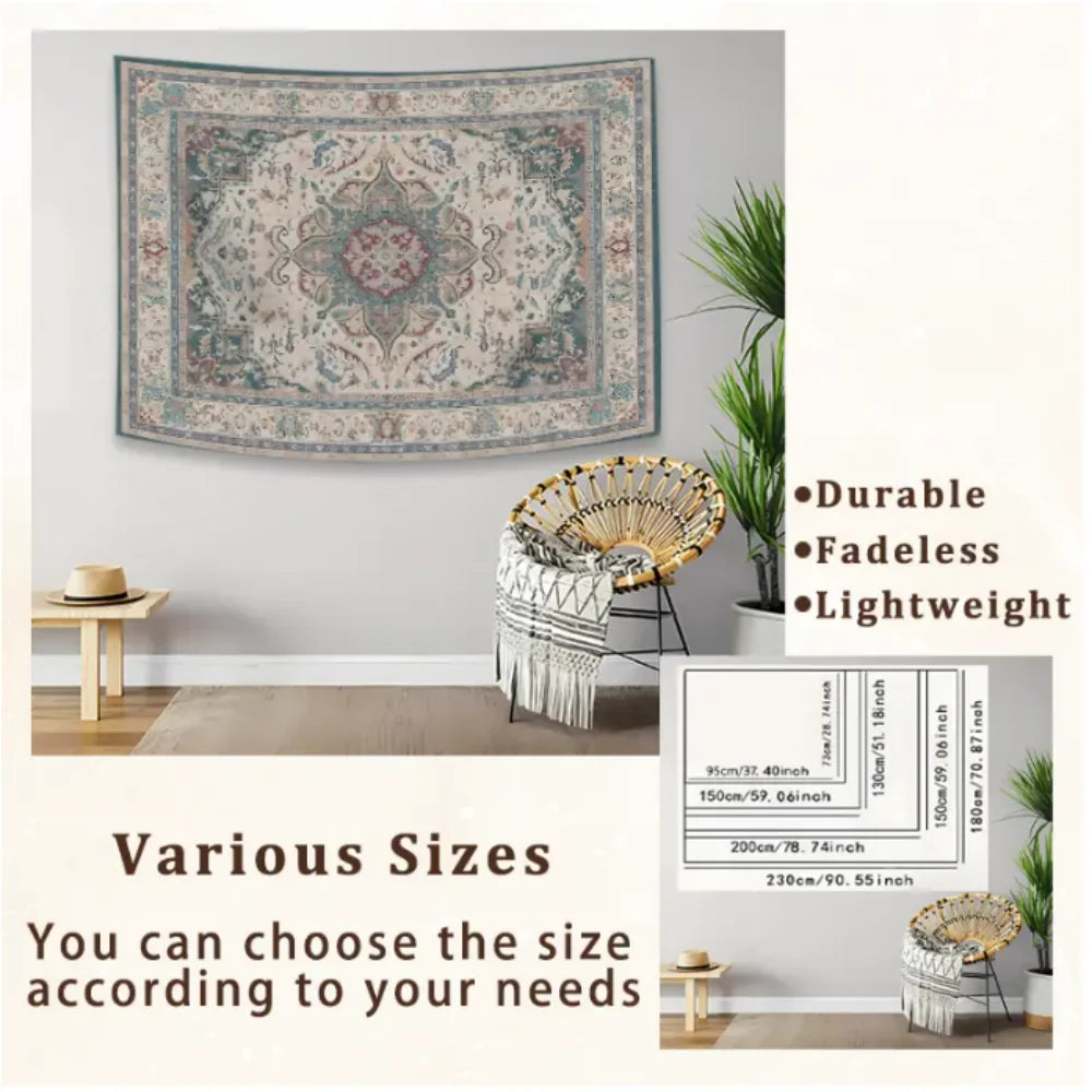 VIKAMA Scandinavian Rune Energy Field Tapestry Celtic Living Room B&B Cafe Decoration Viking Mythology Art Backdrop