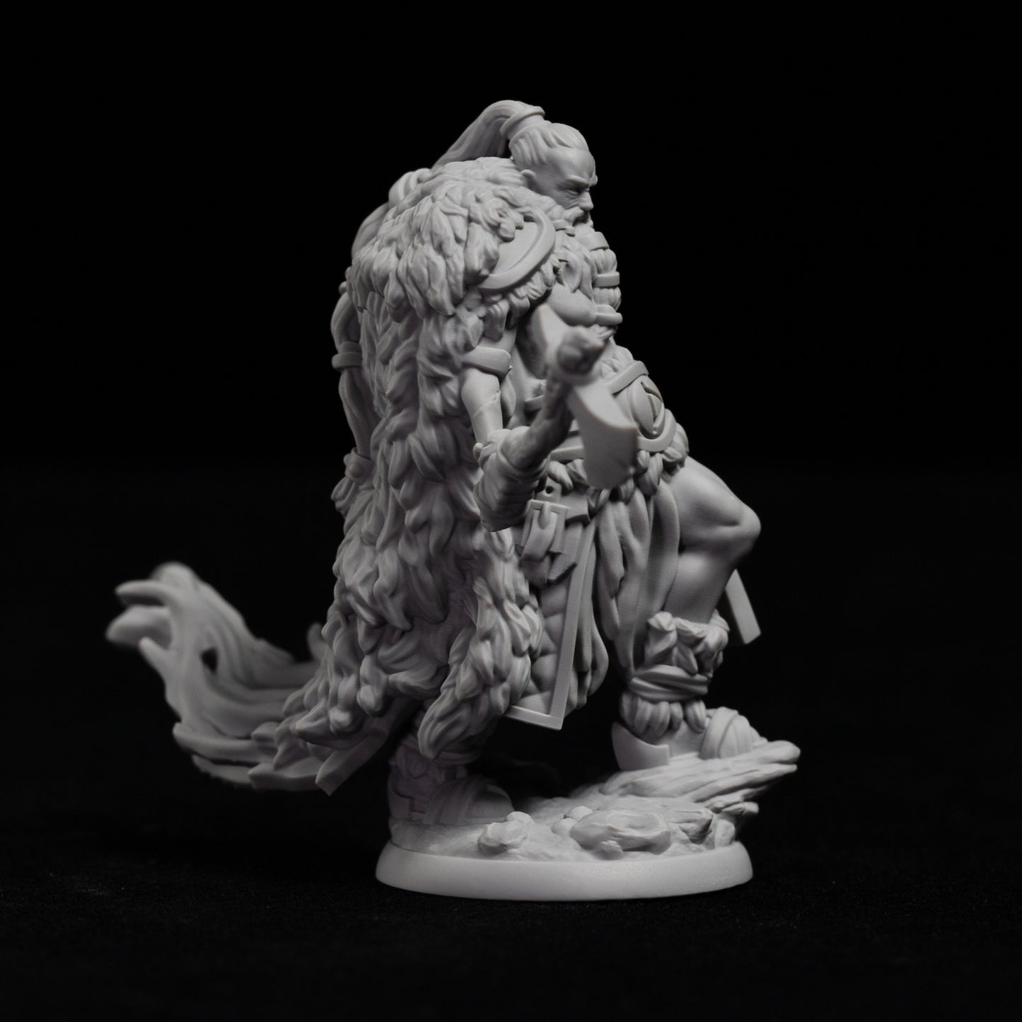 Berserker Viking Warrior Miniature for RPGs, Durable ABS Material, Collectible Figurine, Ideal for D&D, Role-Playing Games, Ages 14+